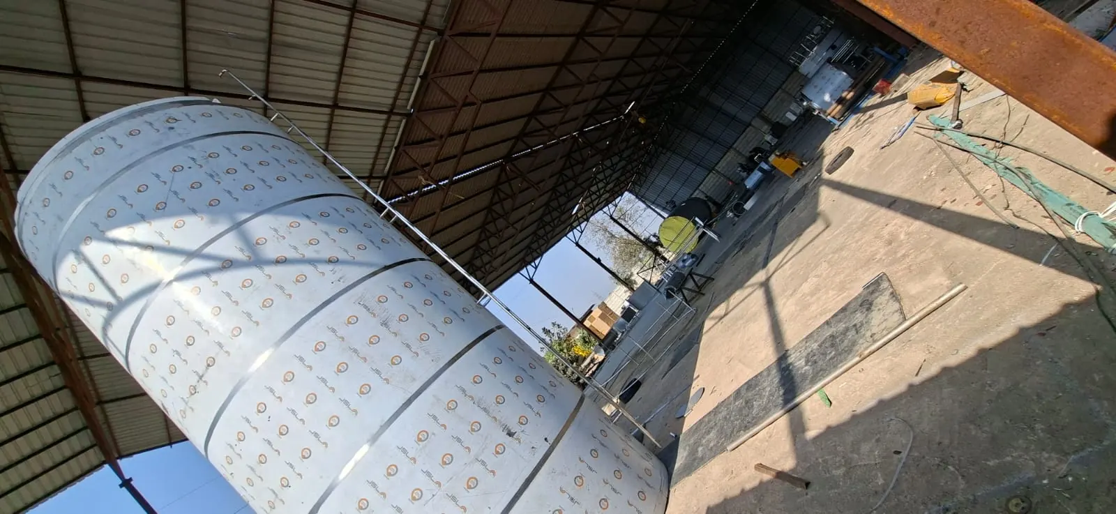 Large industrial tank