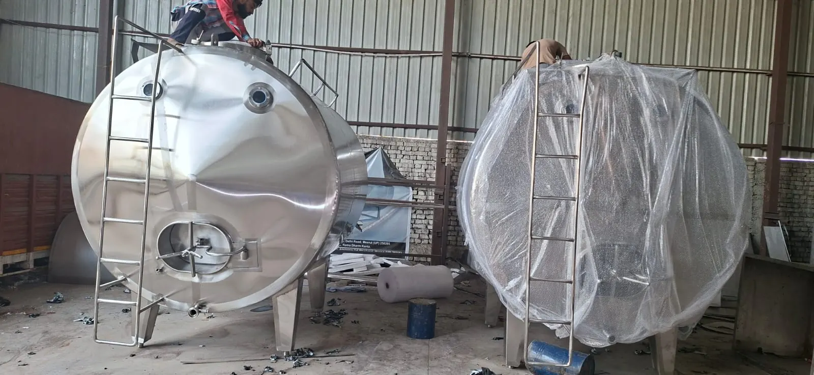 Ice plant tanks